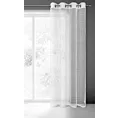 Zasłona biała z siateczki 140x250 cm przelotka - LARA Eurofirany