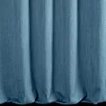 Zasłona szyta na taśmie 5 cm niebieska z tkaniny o naturalnym splocie z efektem melanżu