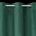 Zasłona ciemnozielona z welwetu zdobiona falbanami 140x250 przelotka CHARLOTTE 1 Eurofirany