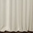 Zasłona szyta na taśmie fala kremowa o naturalnym, gęstym splocie w stylu eko