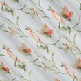 Tkanina firanowa z gatunku etaminy z nadrukiem wiosennych kwiatów,Eurofirany