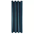 Zasłona granatowa z gładkiego welwetu 140x250 cm przelotka PIERRE Eurofirany