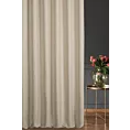 Zasłona szyta na taśmie 8 cm kremowa z tkaniny o grubym splocie