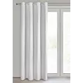 Zasłona biała z gładkiej matowej tkaniny 140x250 cm przelotka ADARI Eurofirany