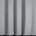 Zasłona szyta na flexach popielato jasnopopielata z dwustronnej tkaniny zaciemniającej 100% blackout, o strukturze weluru