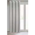 Zasłona srebrna o splocie płóciennym 140x250 cm przelotka CINDY Eurofirany
