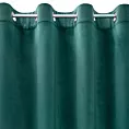 Zasłona turkusowa z matowego welwetu 140x250 cm przelotka MELANIE Eurofirany