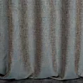 Zasłona szyta na taśmie fala turkusowa z melanżowej tkaniny z efektem grubego splotu