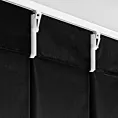 Zasłona czarna z welwetowej tkaniny 125x270 cm system flex - MELANIE Eurofirany