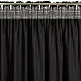 Zasłona czarna zdobiona lśniącym marmurkiem z welwetowej tkaniny 140x270 taśma DORI Eurofirany