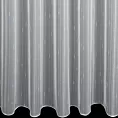 Firana szyta na tunelu naturalna mikrosiateczka z połyskującymi pionowymi paseczkami