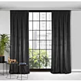 Zasłona czarna z tkaniny welwetowej 135x300 cm taśma ROSA Design 91 Eurofirany