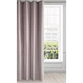 Zasłona pudrowo różowa z błyszczącym splotem 140x250 cm przelotka ESSME Eurofirany
