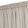Zasłona beżowa z tkaniny welurowej 420x260 cm tunel Dora Eurofirany