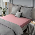 Prześcieradło frotte z gumką 180x200 cm z bawełny kolor pudrowy róż 170 g/m2 Design 91 Eurofirany