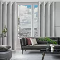 Zasłona srebrna z tkaniny welwetowej 140x250 cm przelotka ROSA Design 91 Eurofirany
