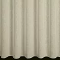 Firana szyta na taśmie 5 cm kremowa z delikatnej w dotyku etaminy w stylu eko z efektem kreszowania, wykończona obciążnikiem
