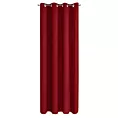 Zasłona czerwona z gładkiej matowej tkaniny zaciemniającej 135x250 cm przelotka BLACKOUT Eurofirany