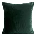 Poszewka na poduszkę 60x60 cm ciemnozielona z miękkiej futrzanej tkaniny NINA Eurofirany