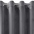 Zasłona grafitowa z matowego welwetu 140x250 cm przelotka MELANIE Eurofirany