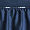 Zasłona granatowa zdobiona falbanami z welwetu 140x250 cm przelotka SAMI Eurofirany