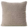 Poszewka na poduszkę 45x45 cm z miękkiej tkaniny z dodatkiem błyszczącej nici beżowa, kremowa LARIS Eurofirany