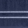 Ręcznik do rąk 30x50 cm bawełniany kolor granatowy w kontrastujące pasy 500 g/m2 DINA Eurofirany