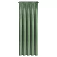 Zasłona ciemnomiętowa z tkaniny welwetowej 140x270 cm taśma ROSA Design 91 Eurofirany