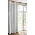 Zasłona biała zdobiona moherową nicią i subtelnymi falbanami 135x250 przelotka TIFFANY Eva Minge Eurofirany