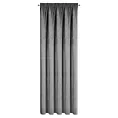 Zasłona  stalowa o szenilowej strukturze 140x270 cm taśma - NESKA Eurofirany
