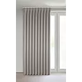Zasłona ciemnobeżowa z 100% zaciemniającej tkaniny typu blackout 125x270 cm system flex - NELISA Eurofirany