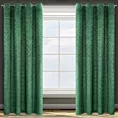 Zasłona zielona wytłaczana z tkaniny welwetowej 140x250 cm przelotka ELIEN Design 91 Eurofirany
