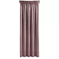 Zasłona pudrowy róż z gładkiego welwetu 140x270 taśma SIBEL Pierre Cardin Eurofirany