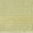 Ręcznik kąpielowy 50x90 cm bawełniany kolor oliwkowy z welurową bordiurą 500 g/m2 EMMA Eurofirany