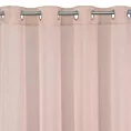 Rebecca różowa firana z etaminy o strukturze deszczyku na przelotkach 140x250 cm Eurofirany