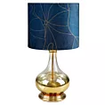 Lampa stołowa LOTOS 2 z welwetowym abażurem i szklaną podstawą Limited Collection Eurofirany