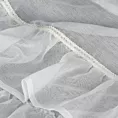 Firana biała z etaminy zdobiona falbanami 140x250 cm przelotka SAMI Eurofirany