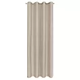 Zasłona beżowa o luźnym splocie w stylu cottage core 140x250 cm przelotkaLIDIA Eurofirany