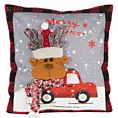 Poszewka świąteczna RENNE z trójwymiarowym reniferem Eurofirany