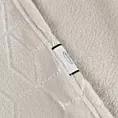 Koc 150x200 cm kremowy z geometrycznym nadrukiem MALIBU Eurofirany