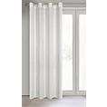 Zasłona biała w stylu eko 140x250 cm przelotka MADISON Eurofirany