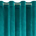 Zasłona welwetowa turkusowy SAMANTA z połyskiem 140x250 cm na przelotkach Eurofirany