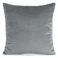 Poszewka na poduszkę 45x45 cm welwetowa o delikatnym połysku gładka grafitowa GAJA 1 Eurofirany
