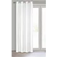 Zasłona biała z matowej gładkiej tkaniny 140x250 cm przelotka RITA Eurofirany