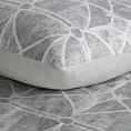 Pościel 220x200 cm z satyny bawełnianej kolor szary, biały z geometrycznym wzorem SPRING 55 Eurofirany