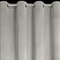 Zasłona popielata z tkaniny welwetowej, troczek w zestwie 140x270 cm przelotka ANTARA Eurofirany