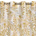 Zasłona naturalna w musztardowe liście 140x250 cm przelotka HARIET Eurofirany