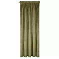 Zasłona oliwkowa z ekskluzywnego matowego welwetu 140x270 cm taśma RIA Diva Line Eurofirany