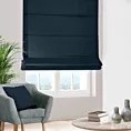 Roleta rzymska DORA - HIT granatowa z miękkiej tkaniny o welurowej strukturze