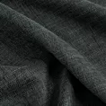 Zasłona szyta na flexach GEONOA grafitowa z miękkiej tkaniny o naturalnym charakterze z widocznym ozdobnym splotem